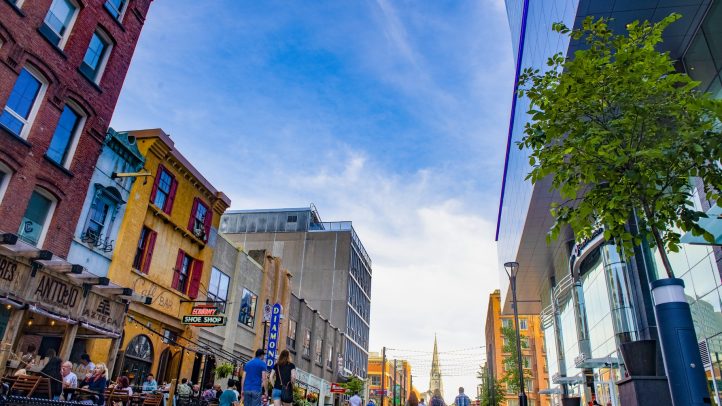 Patios on Argyle Street in Halifax