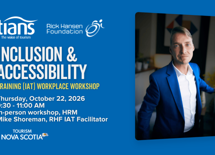 Graphic with text about workshop and a photo of the presenter Mike Shoreman.